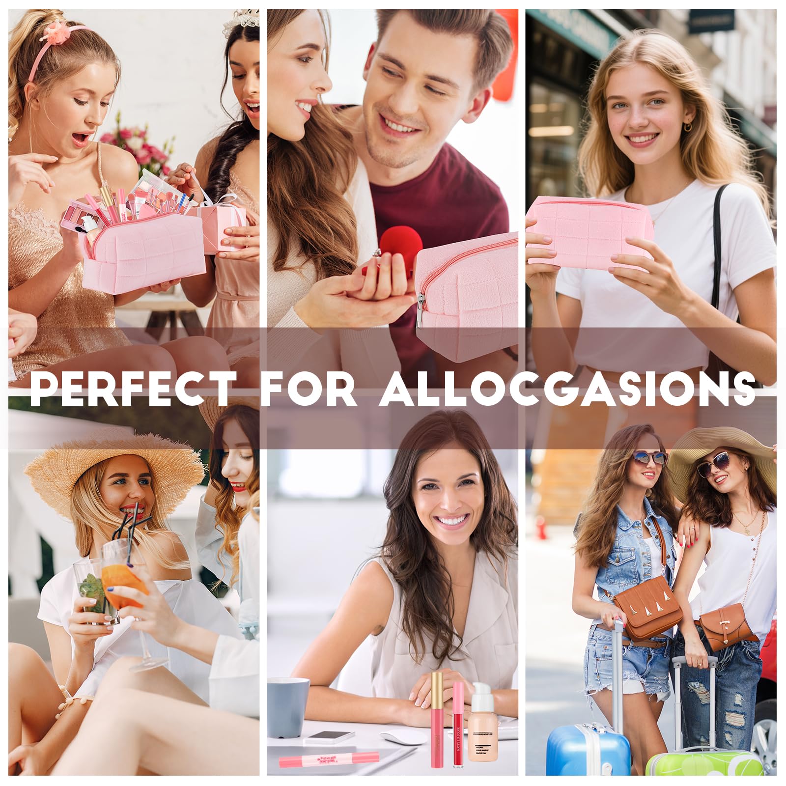 VESPRO makeup brush set with travel case for effortless blending