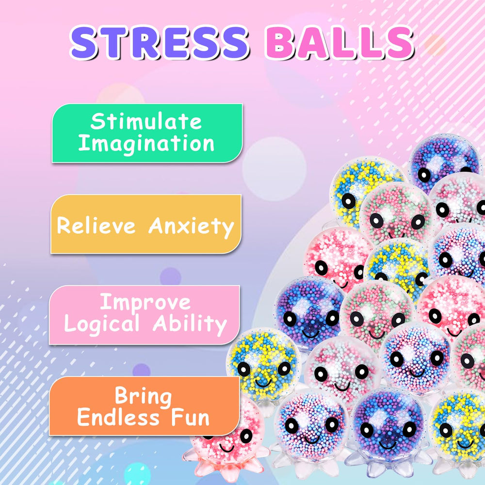 VESPRO colorful squishy stress balls set enhances color cognition and focus