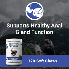 Vet Classics No Scoot soft chews close-up shows texture and palatability