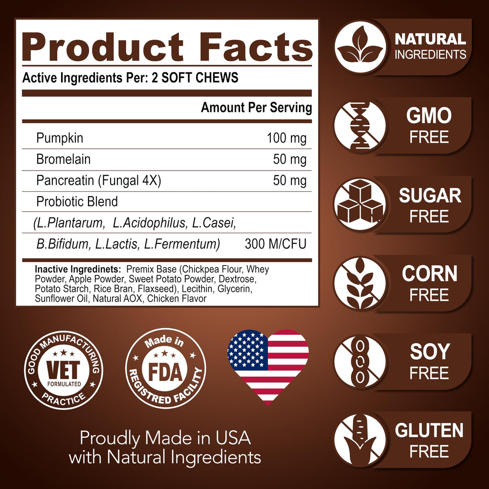 USA-made seal on packaging confirms Vet Promise quality and high manufacturing standards.