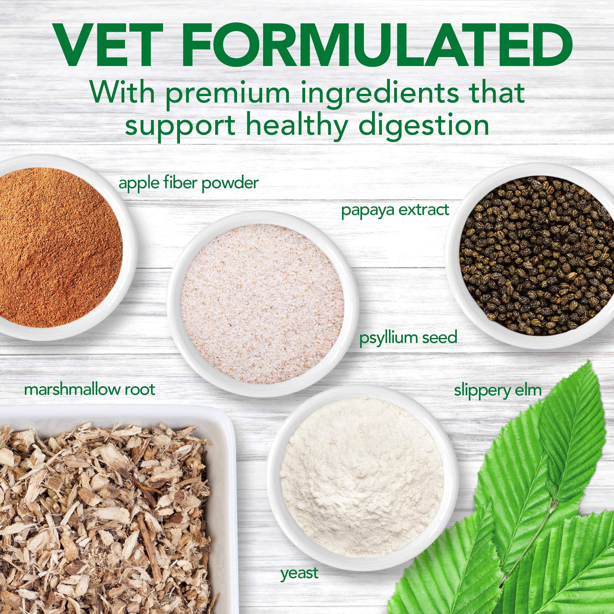 Vet's Best Cat Hairball Relief marshmallow root herb panel highlights gut comfort