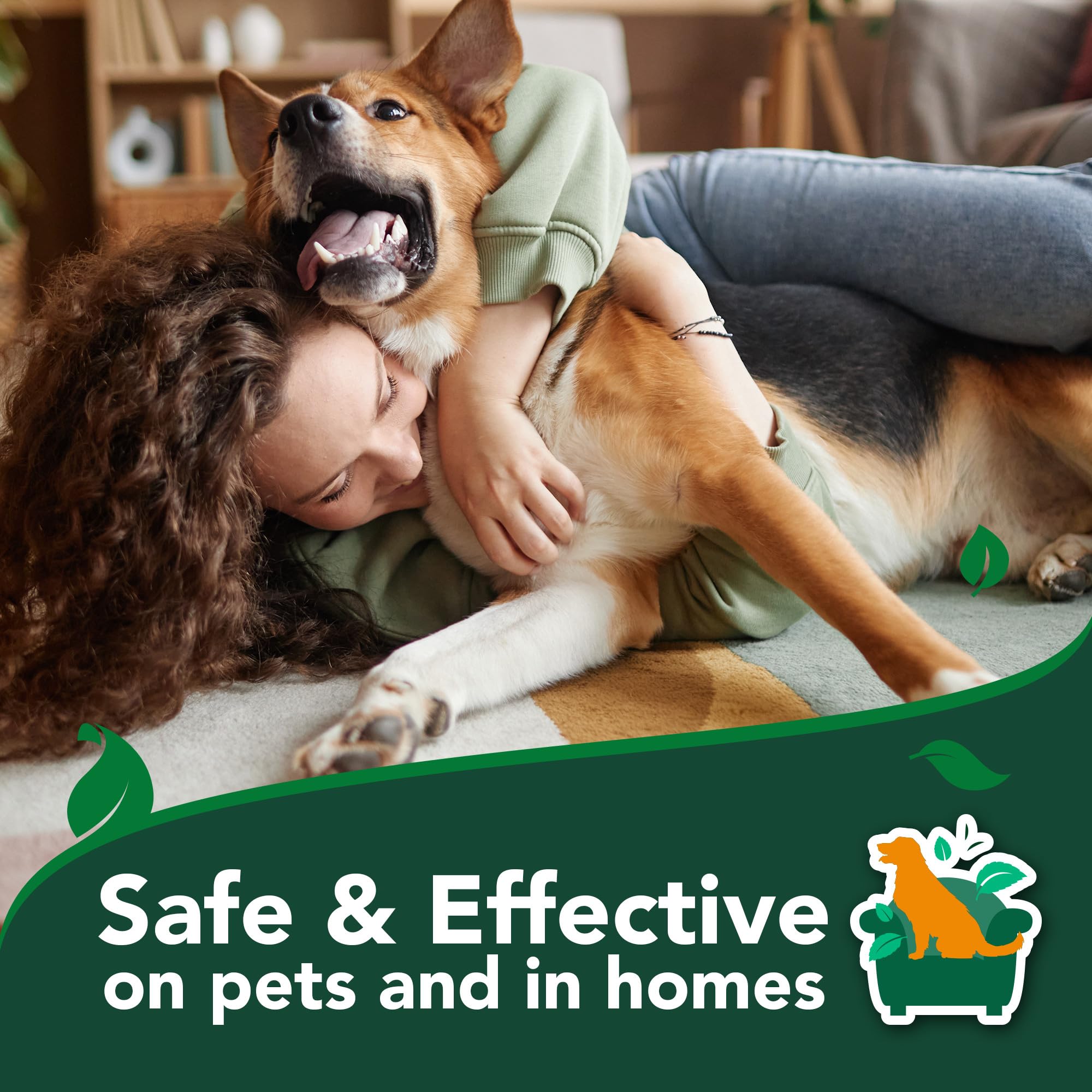 Vet's Best peppermint oil scent leaves a fresh, natural aroma after use.