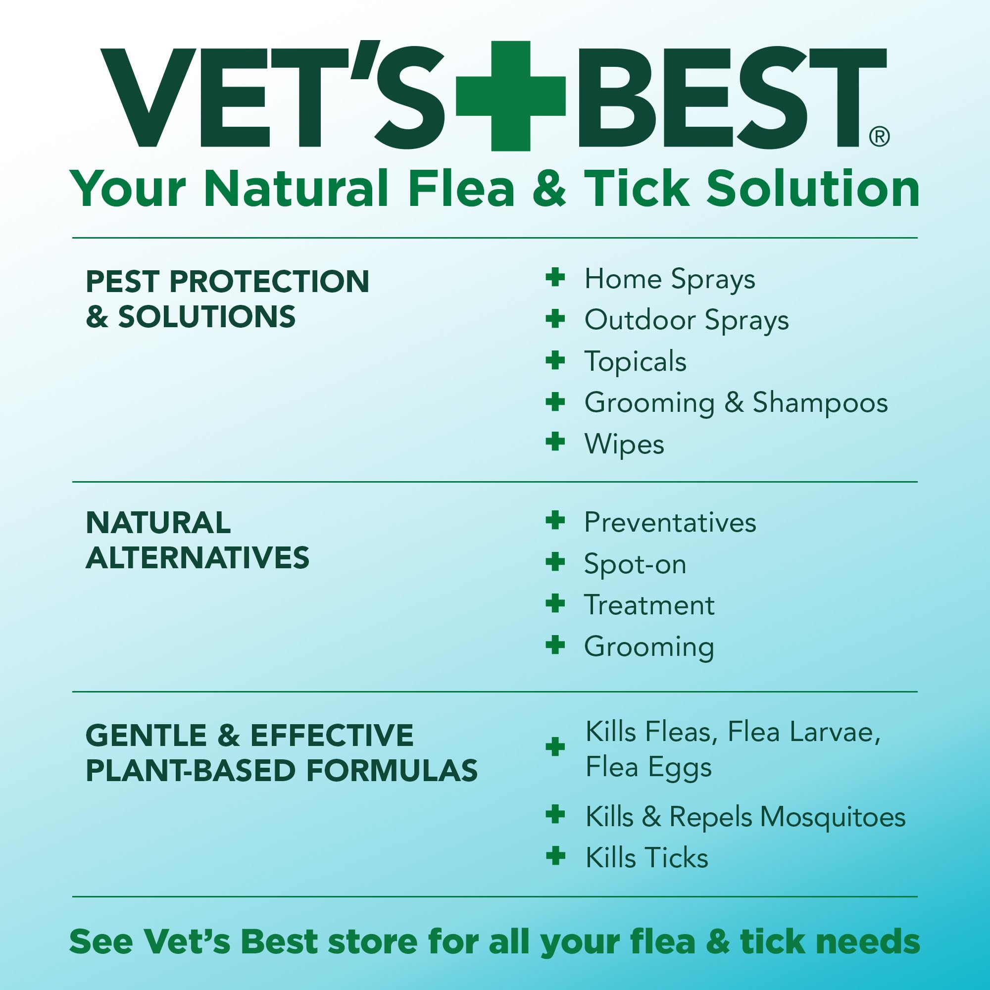Vet's Best puppy-friendly use suitable for small dogs.