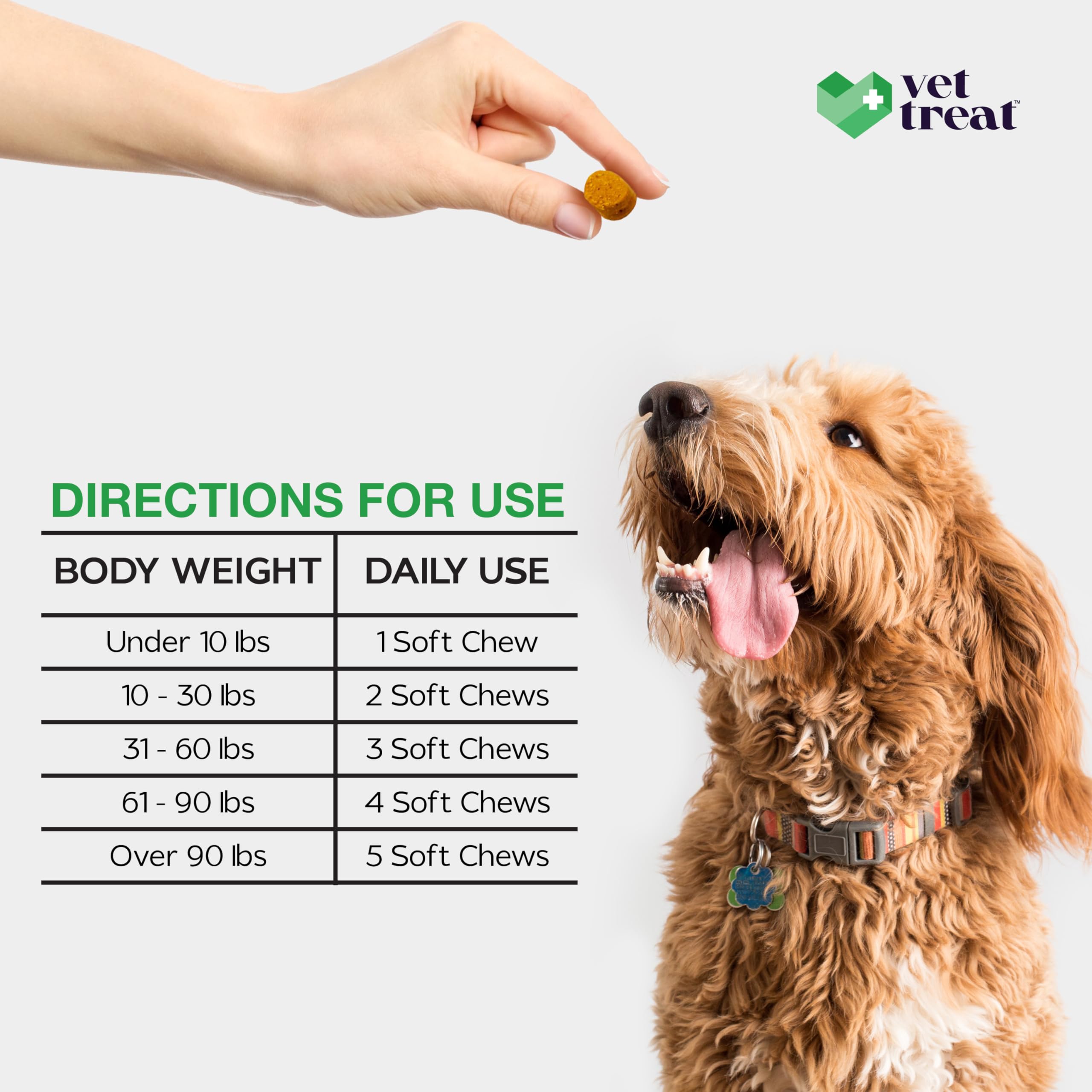 Vet Treat hemp calming chews USA-made seal signals trusted safety.