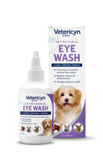 Vetericyn Plus Eye Wash bottle pour for gentle pet eye care