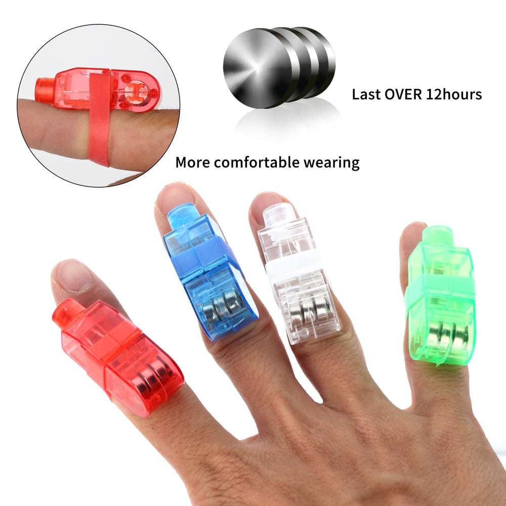 VETE white finger light providing bright glow for evening celebrations.