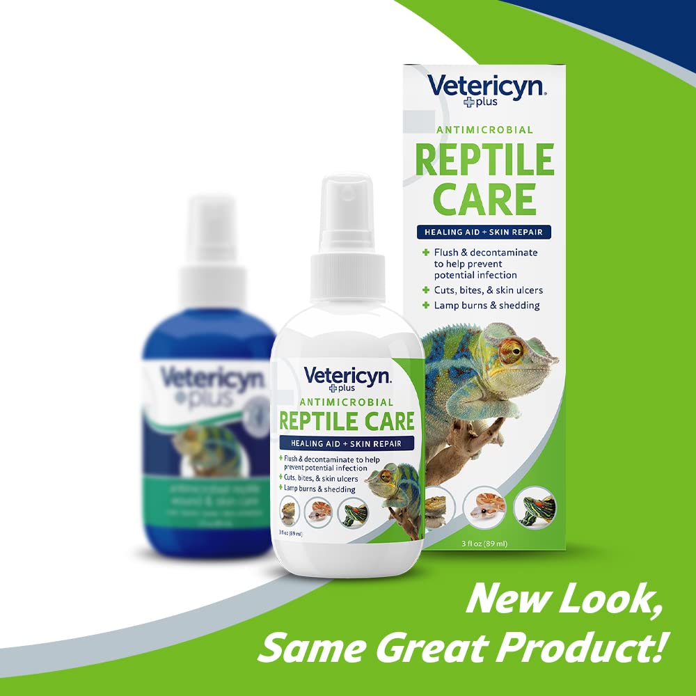 Vetericyn Plus Aérosol Mue Reptile : aide au soin des zones de mue.