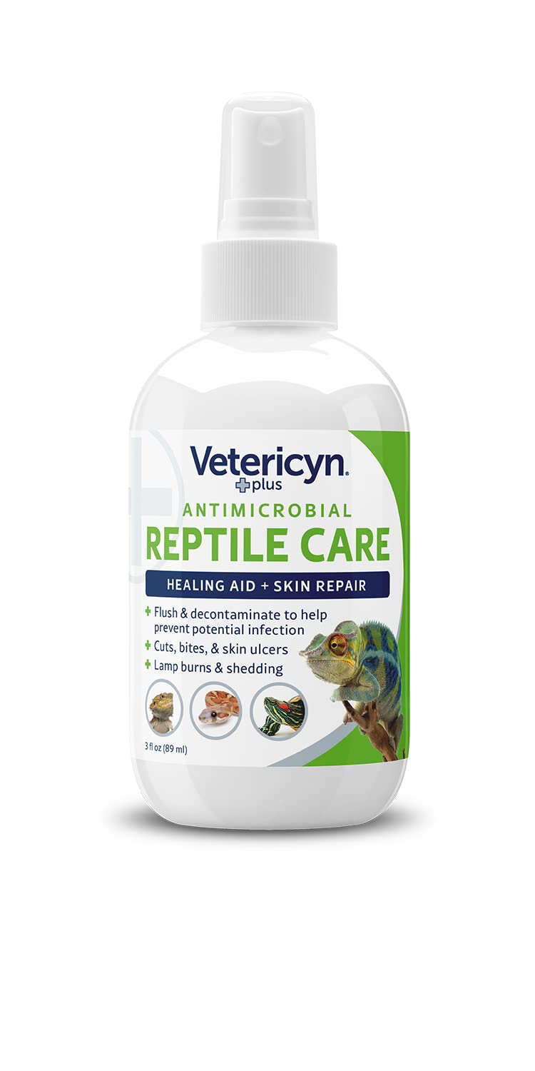 Vetericyn Plus Aérosol Soin Peau Reptile : apaise les irritations cutanées.