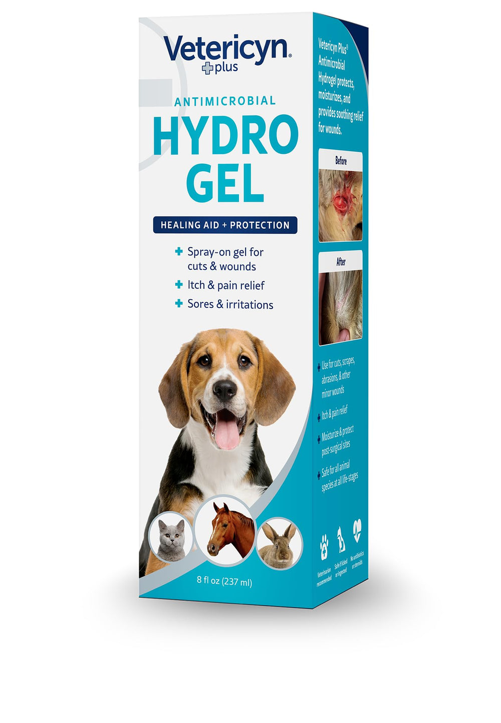 Dog with minor wound treated using Vetericyn Plus wound care solution