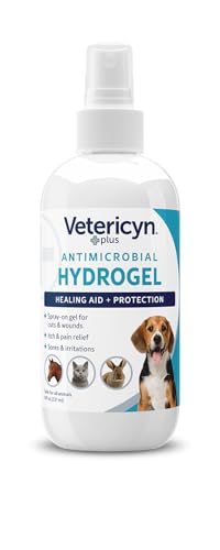 Vetericyn Plus spray application demonstrates quick wound care on pets
