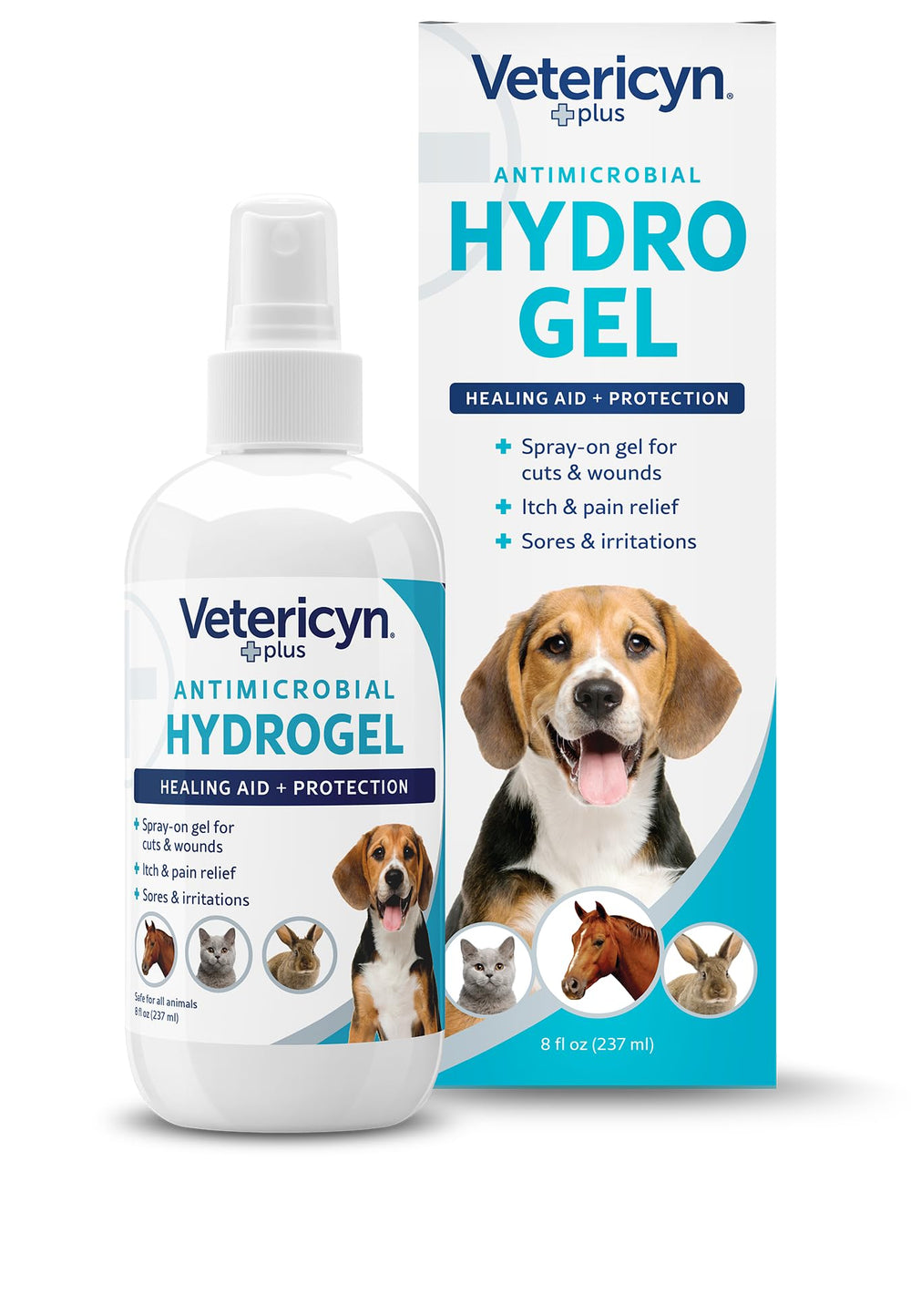 Vetericyn Plus dog wound hydrogel spray bottle for easy at-home care
