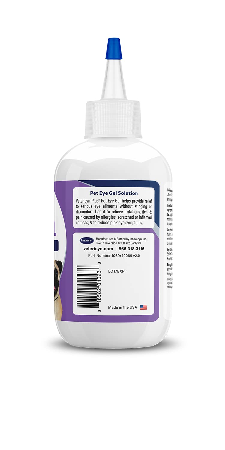 Vetericyn Plus Eye Gel used as daily eye lubricant for pets