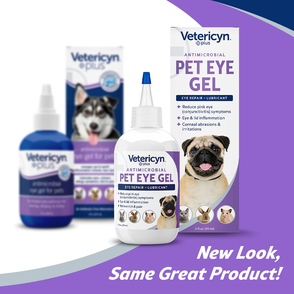Vetericyn Plus Eye Gel being applied to a pet's eye
