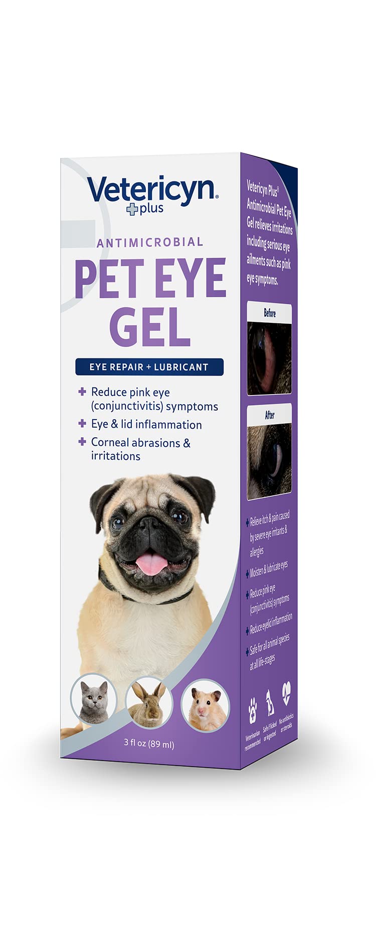 Vetericyn Plus Eye Gel is safe if licked or ingested by pets