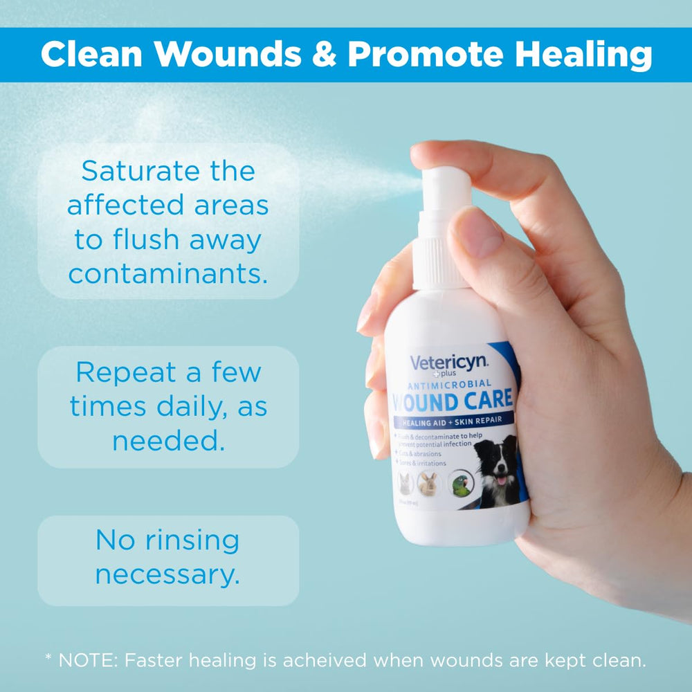 Pets of all ages can use Vetericyn Plus for skin care.