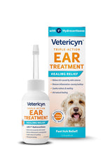 Vetericyn Triple-Action Ear Treatment bottle ready for at-home ear care