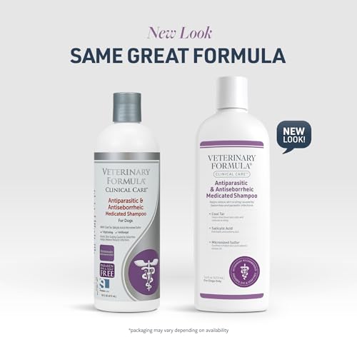 Label highlights coal tar and salicylic acid for dog skin care