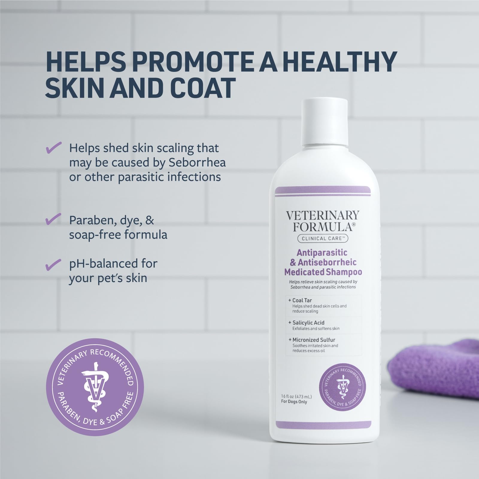 Shampoo lather spreading through a dog's coat