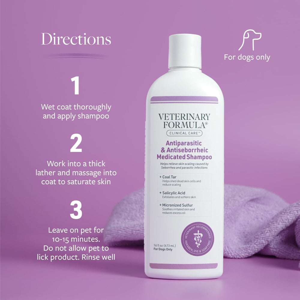 Paraben and dye-free formula supports gentle cleansing for dogs