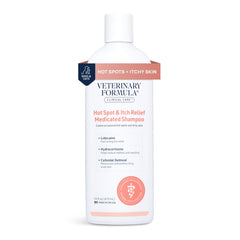 Veterinary Formula Clinical Care bottle pour for quick hotspot relief.
