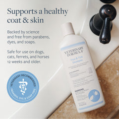Veterinary Formula coat-cleanse emphasizes gentle cleansing and exfoliation for healthy fur