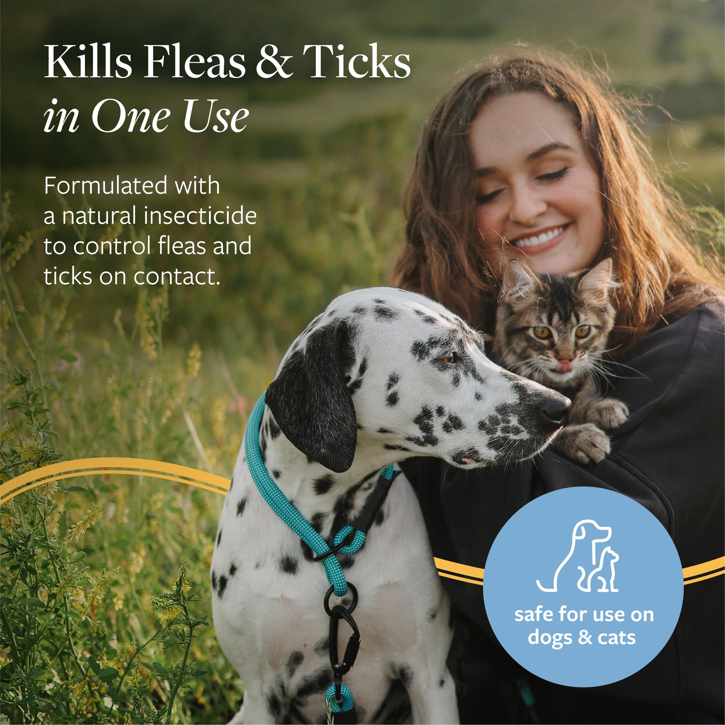 Veterinary Formula flea-tick shampoo lather highlights thorough coat cleansing and contact action