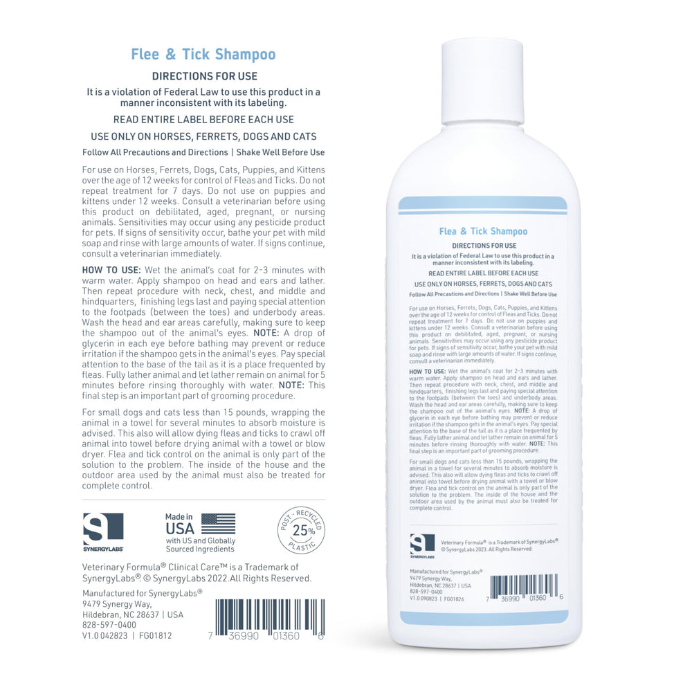 Veterinary Formula pyrethrum-active-ingredient image showcases natural flea and tick control on contact