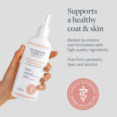 Veterinary Formula hot-spot-spray cat-application for soothing sensitive skin between baths.