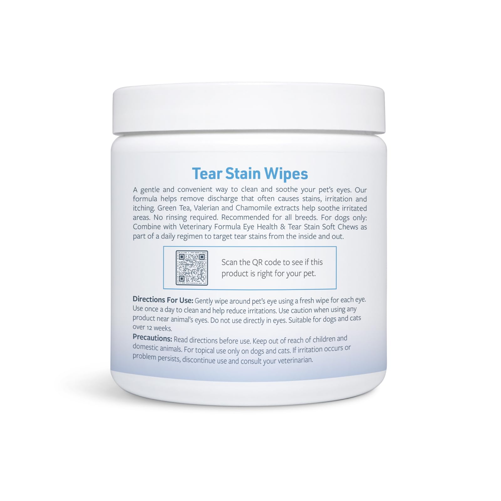 Veterinary Formula Smart Coat wipes are suitable for all breeds, 12 weeks and older.