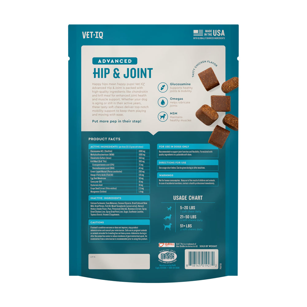 60 chews per bag label highlights convenient daily supplement routine.