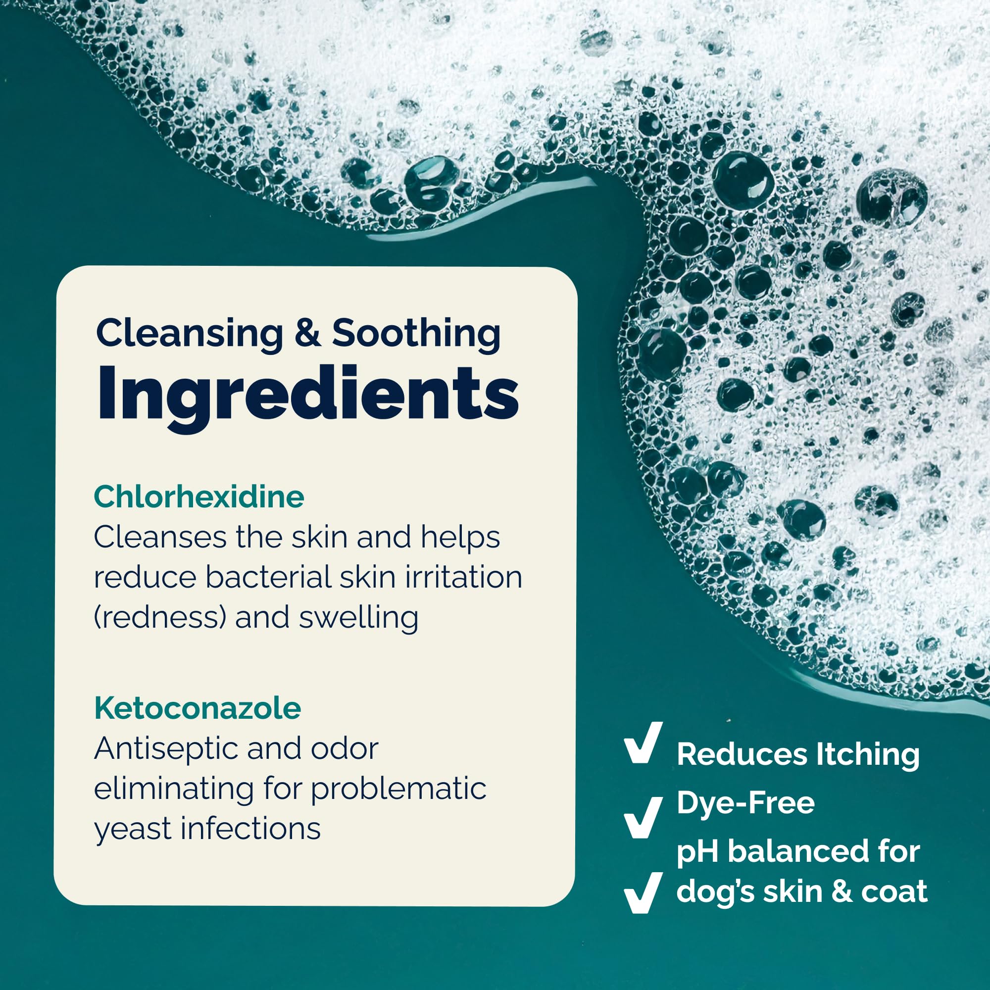 Dermabliss label close-up highlighting vet-strength formula