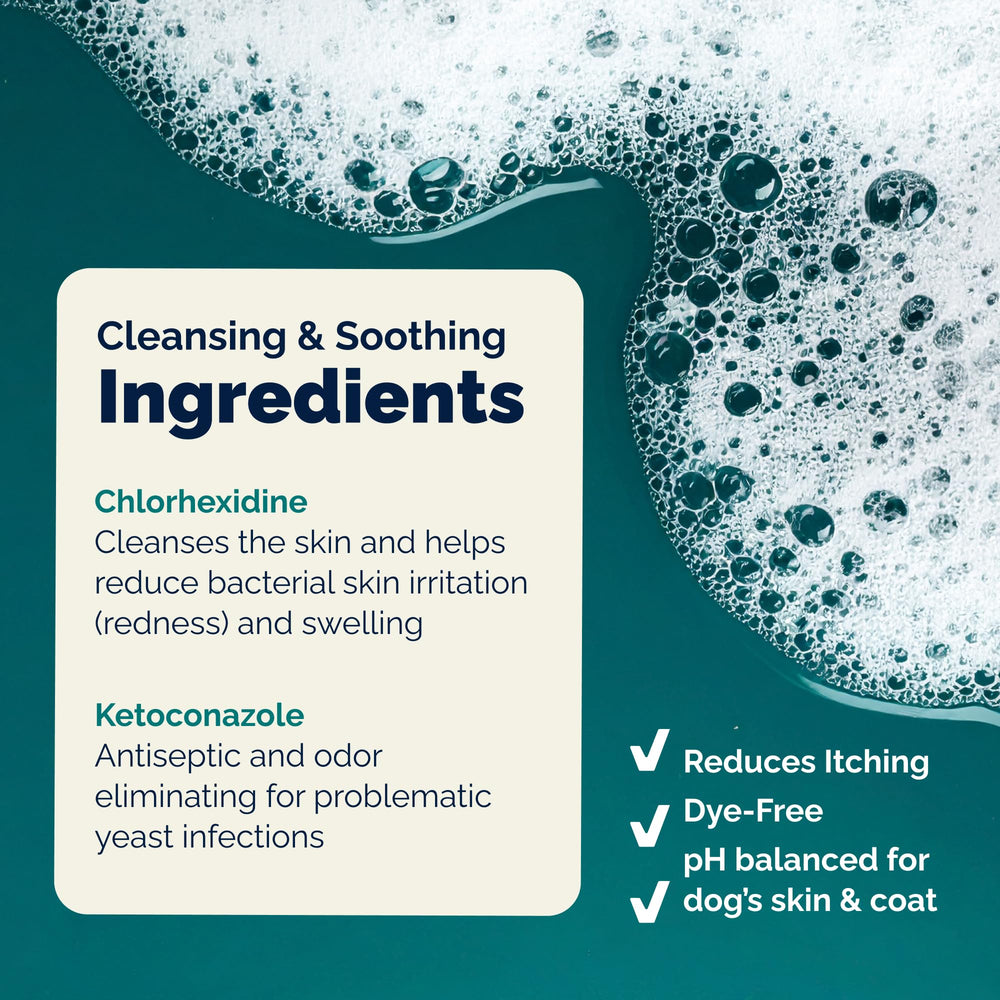 Dermabliss label close-up highlighting vet-strength formula