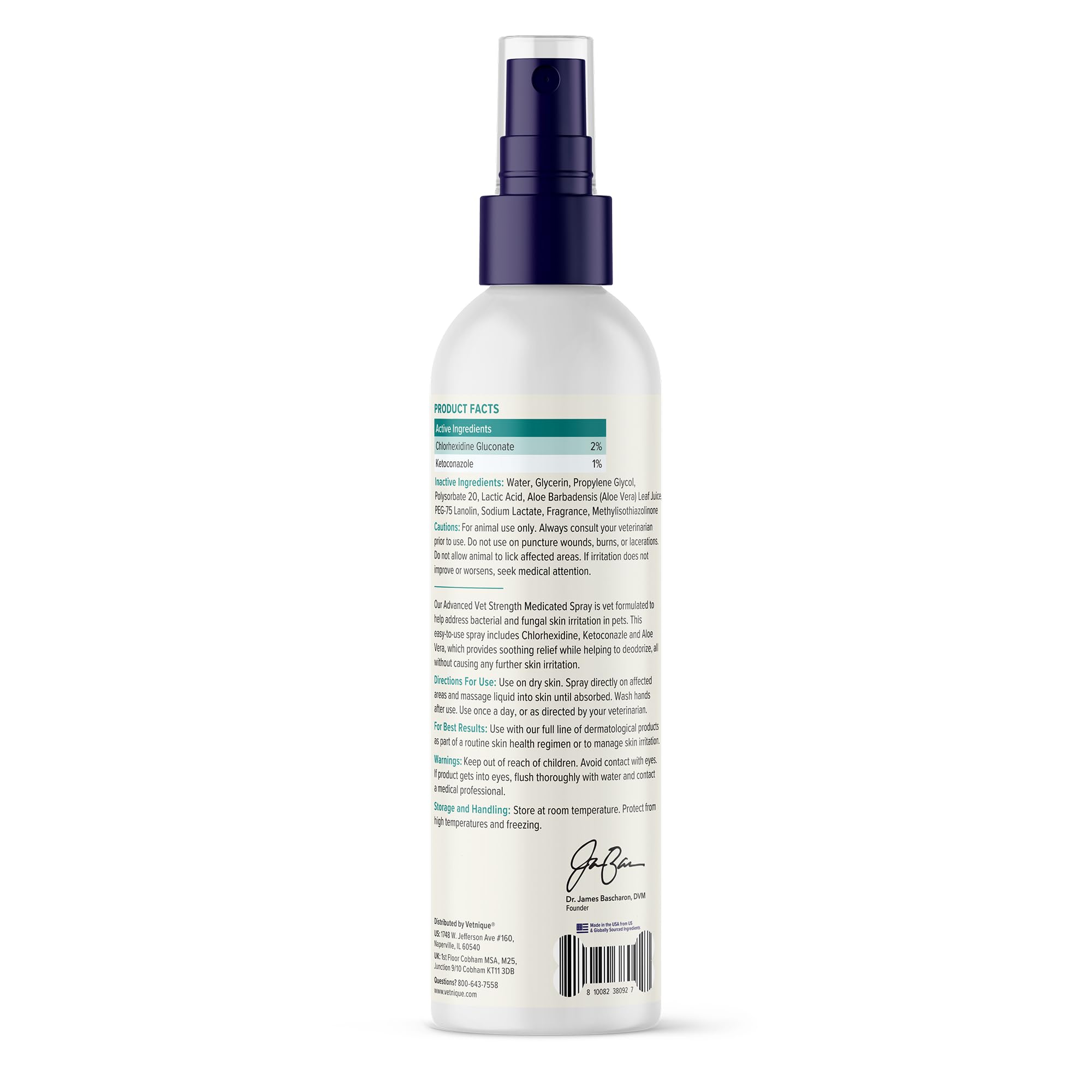 Spray on skin areas prone to redness or odor for relief with DermaBliss.
