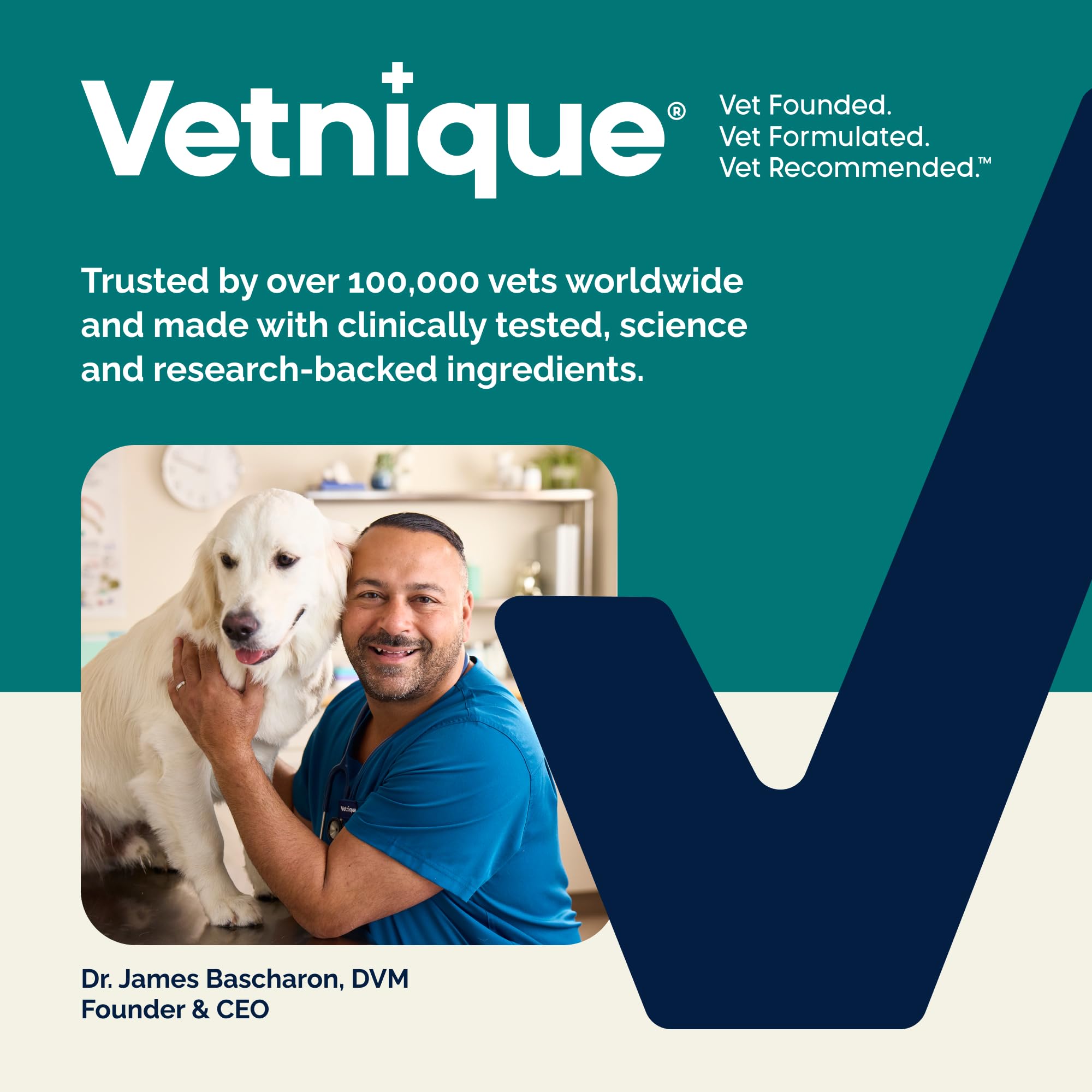 USA made badge on Vetnique Dermabliss packaging signaling quality