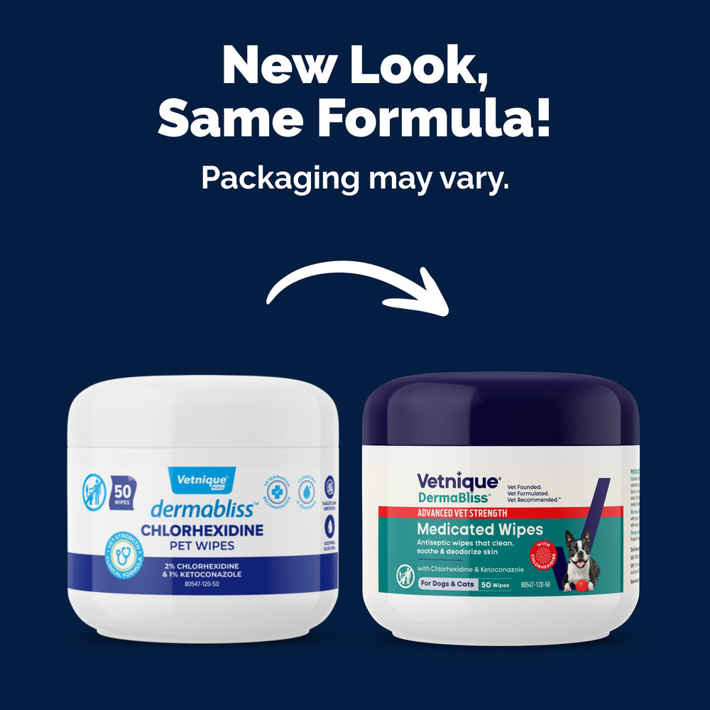 Vetnique Dermabliss Aloe Vera soothing formula for irritated skin.