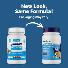 Measuring scoop showing precise Glandex dosing for dogs.