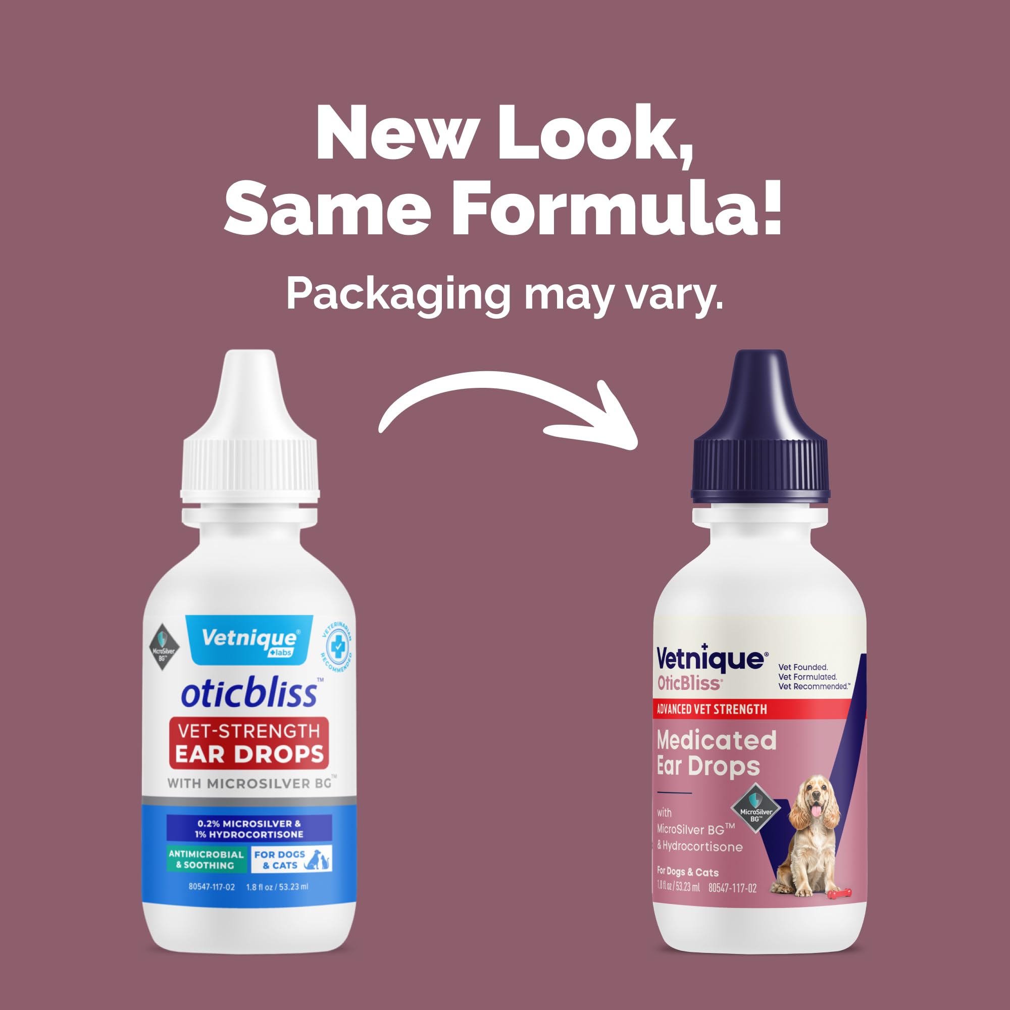 Vetnique Oticbliss ear drops applicator for precise dosing.