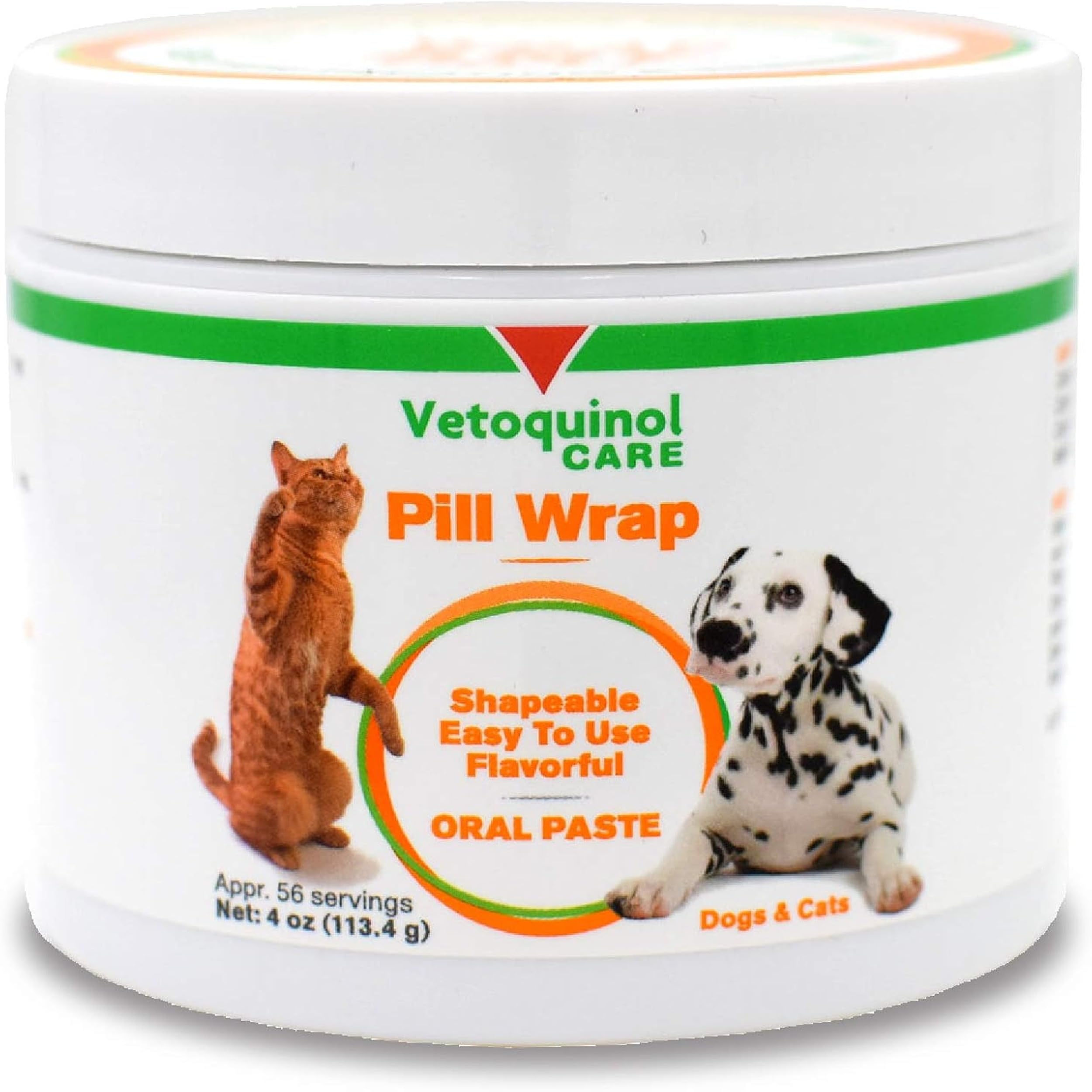 Vetoquinol Pill Wrap dog package showing easy masking of pills for pain-free dosing.