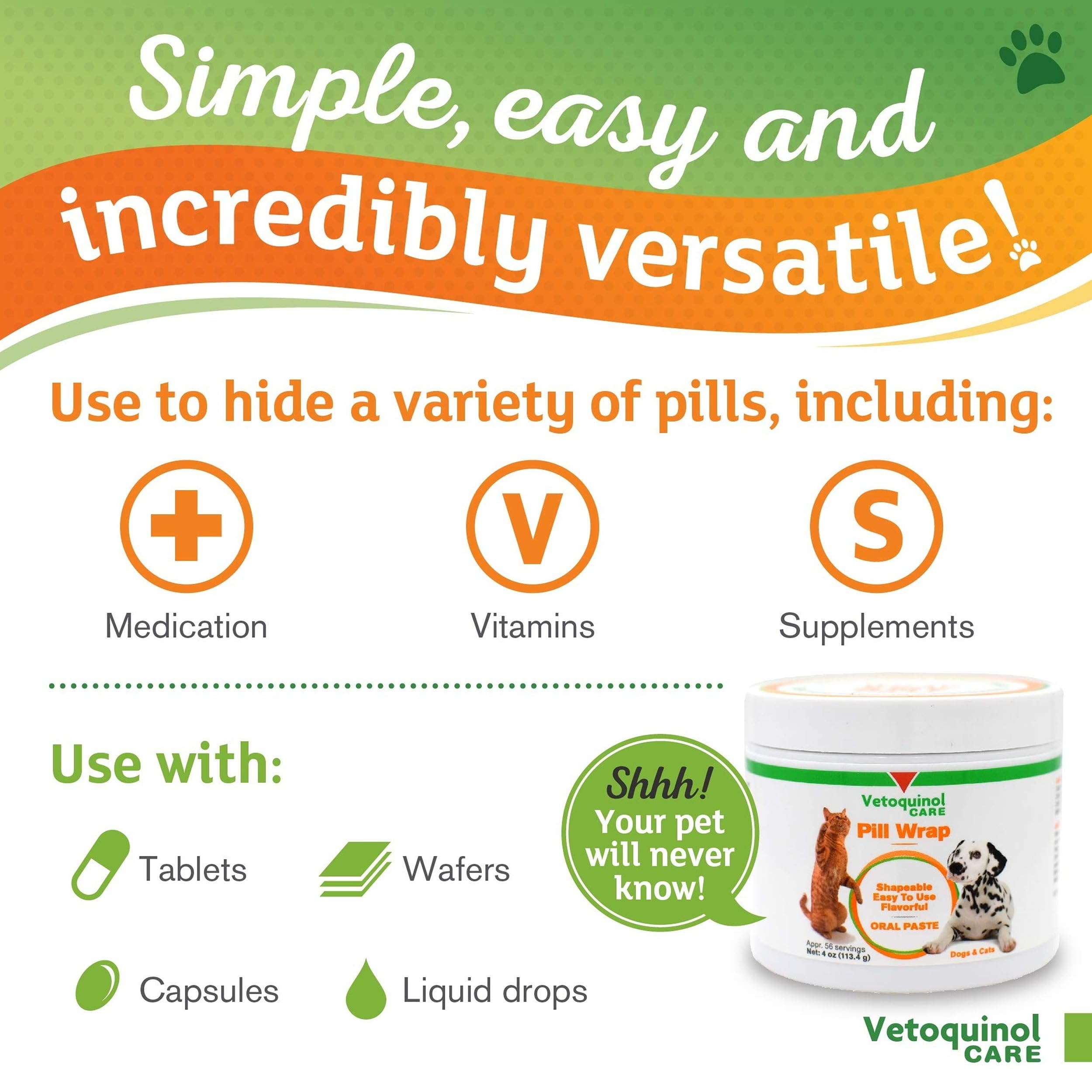 Vetoquinol Pill Wrap pocket formation close-up highlighting pill pockets for any size.