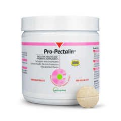 Vetoquinol Pro-Pectalin chewable packaging front for situational diarrhea support.