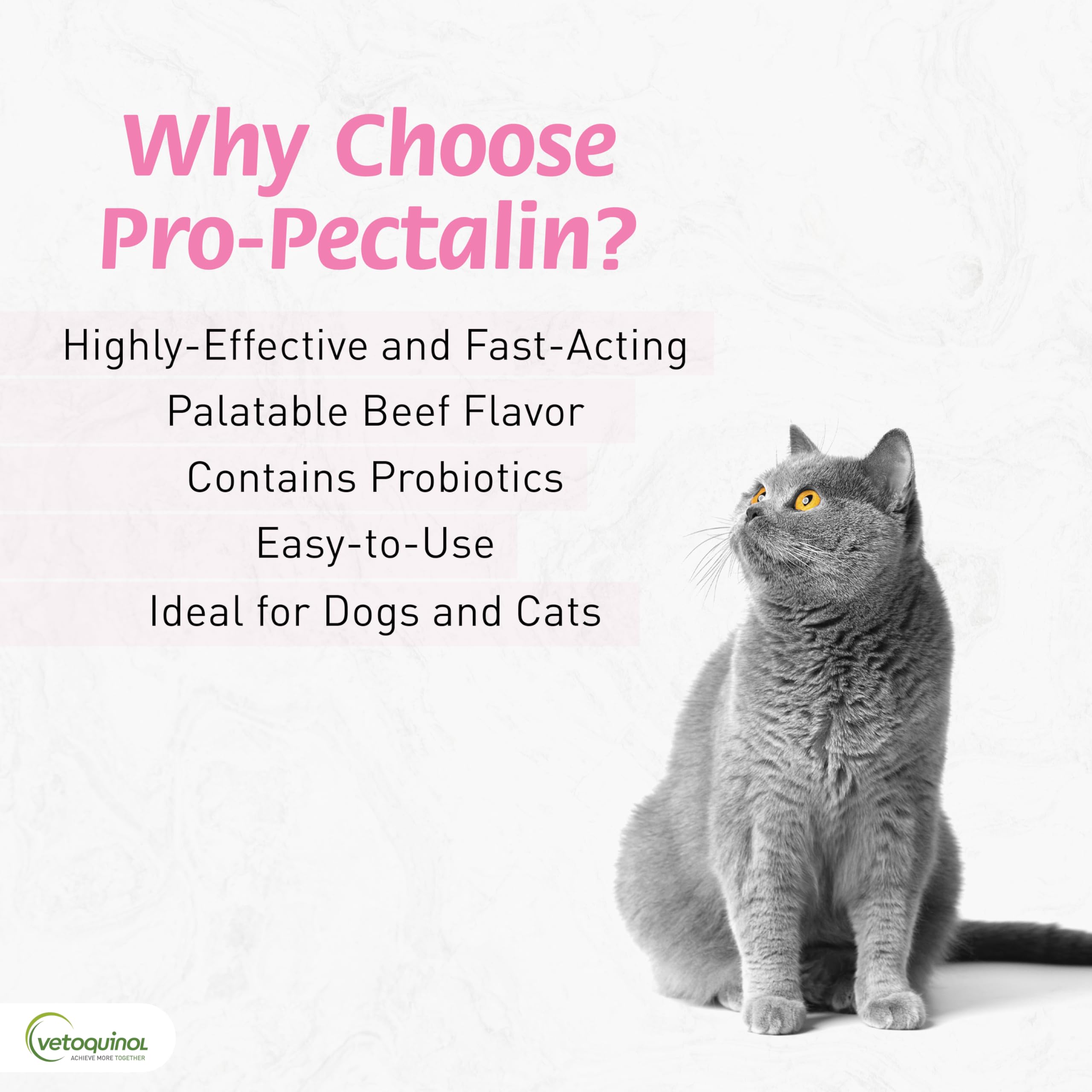 Vetoquinol Pro-Pectalin tablets being dispensed for easy administration.