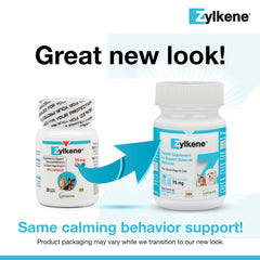 Zylkene capsules opened and poured onto pet food to aid calmness.