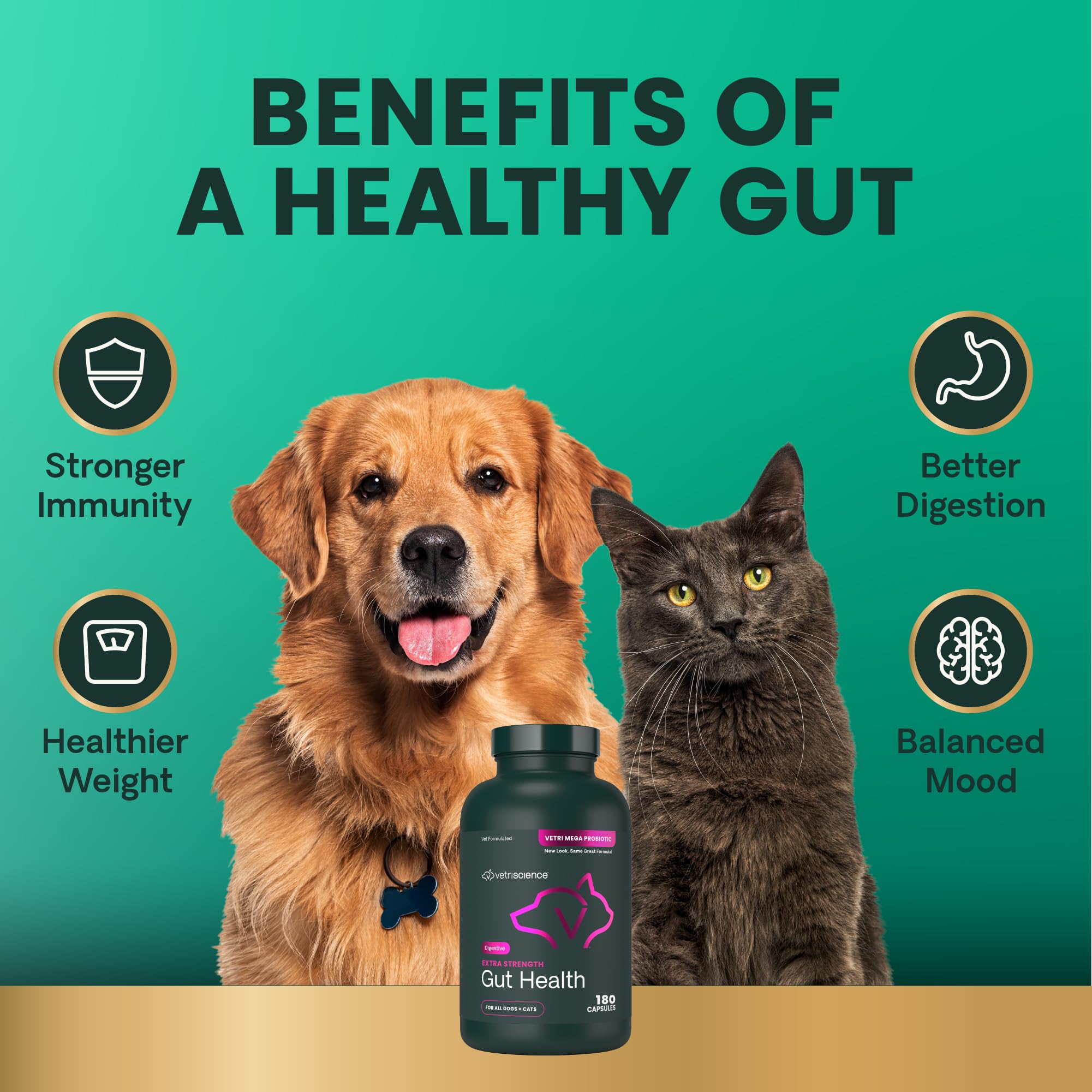 VetriScience dairy-free probiotic option highlighted for allergen-friendly use.