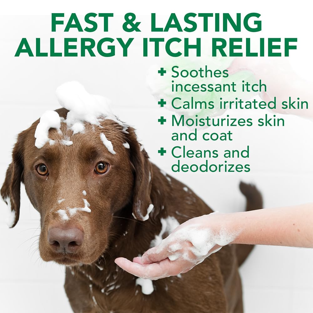 Vet's Best Allergy Itch Relief Shampoo with oatmeal nourishes dry skin