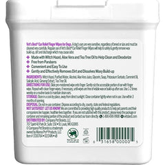 Vets Best Ear Relief Finger Wipes close-up texture for gentle debris removal.