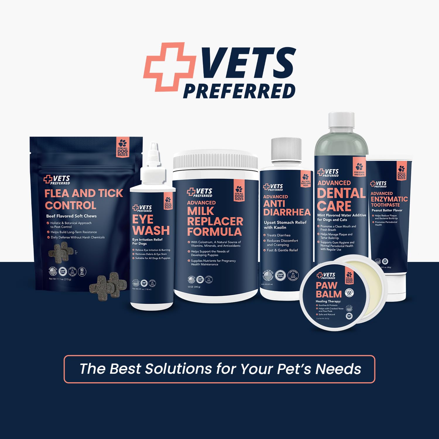 Vets Preferred anti-diarrhea formula reduces dehydration risk when used as directed.
