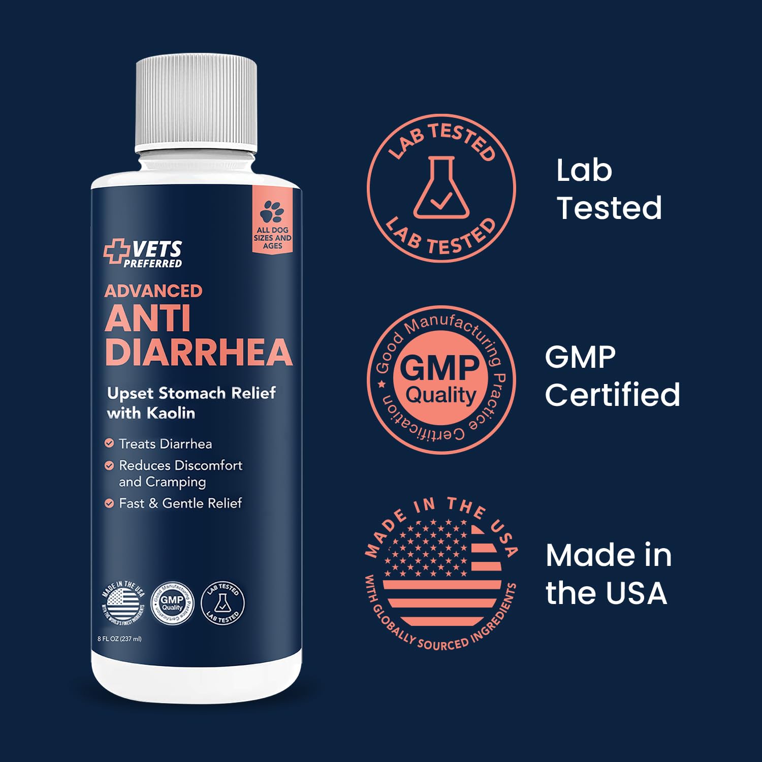 Vets Preferred dosing direct or food-mixed for flexible use.