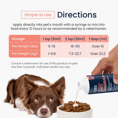 Vets Preferred USA-made dog diarrhea treatment supports gut comfort.