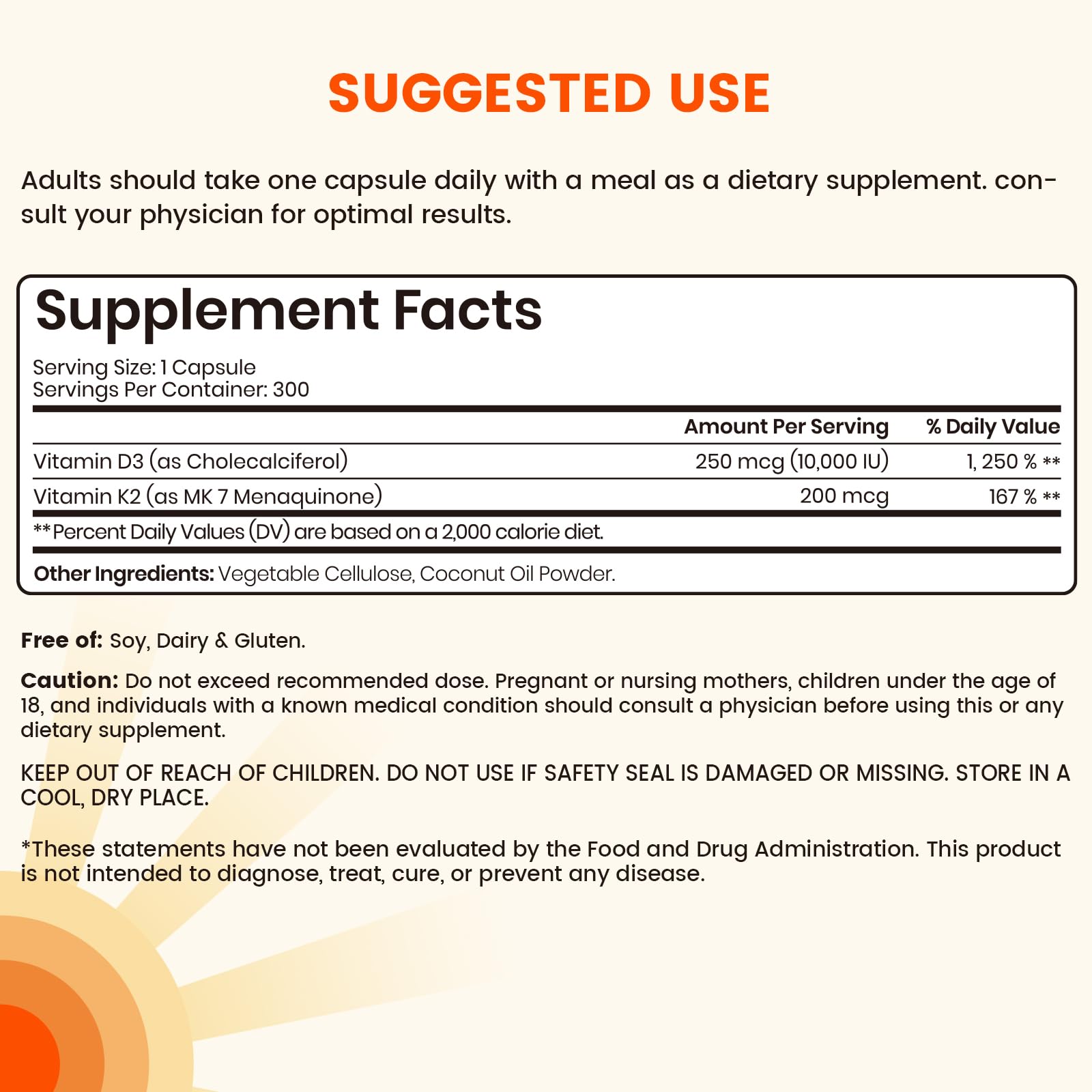 VEV Corefeel capsules reveal D3 and K2 for balanced daily nutrition.