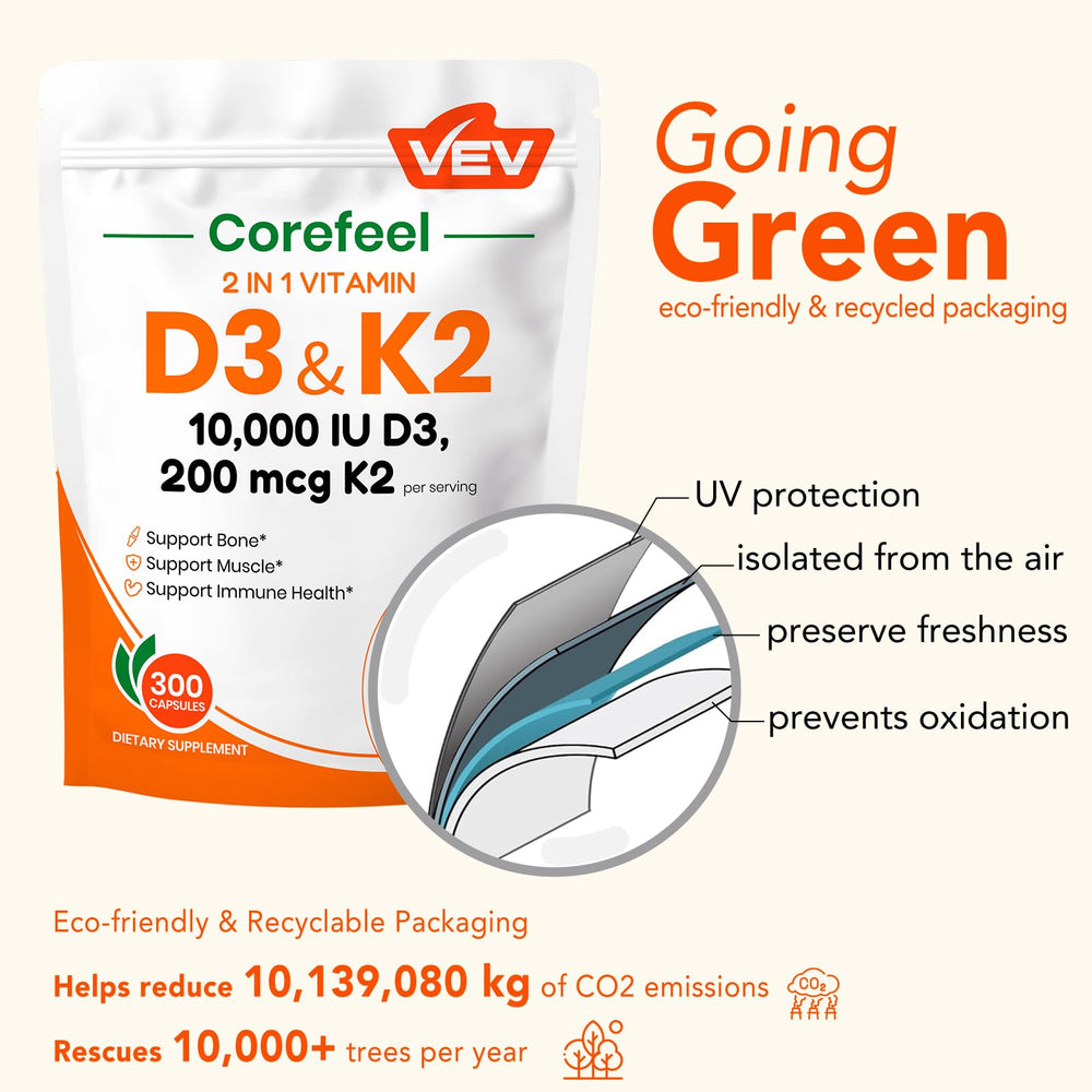 VEV Corefeel packaging inside box suggests convenient daily use.